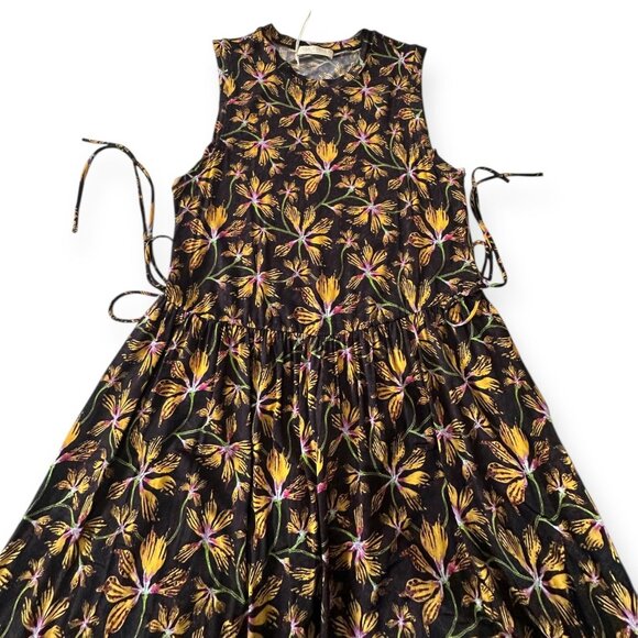 Ulla Johnson Clea Dress Maple Floral Jersey Midi S NWT $550 - Picture 8 of 16